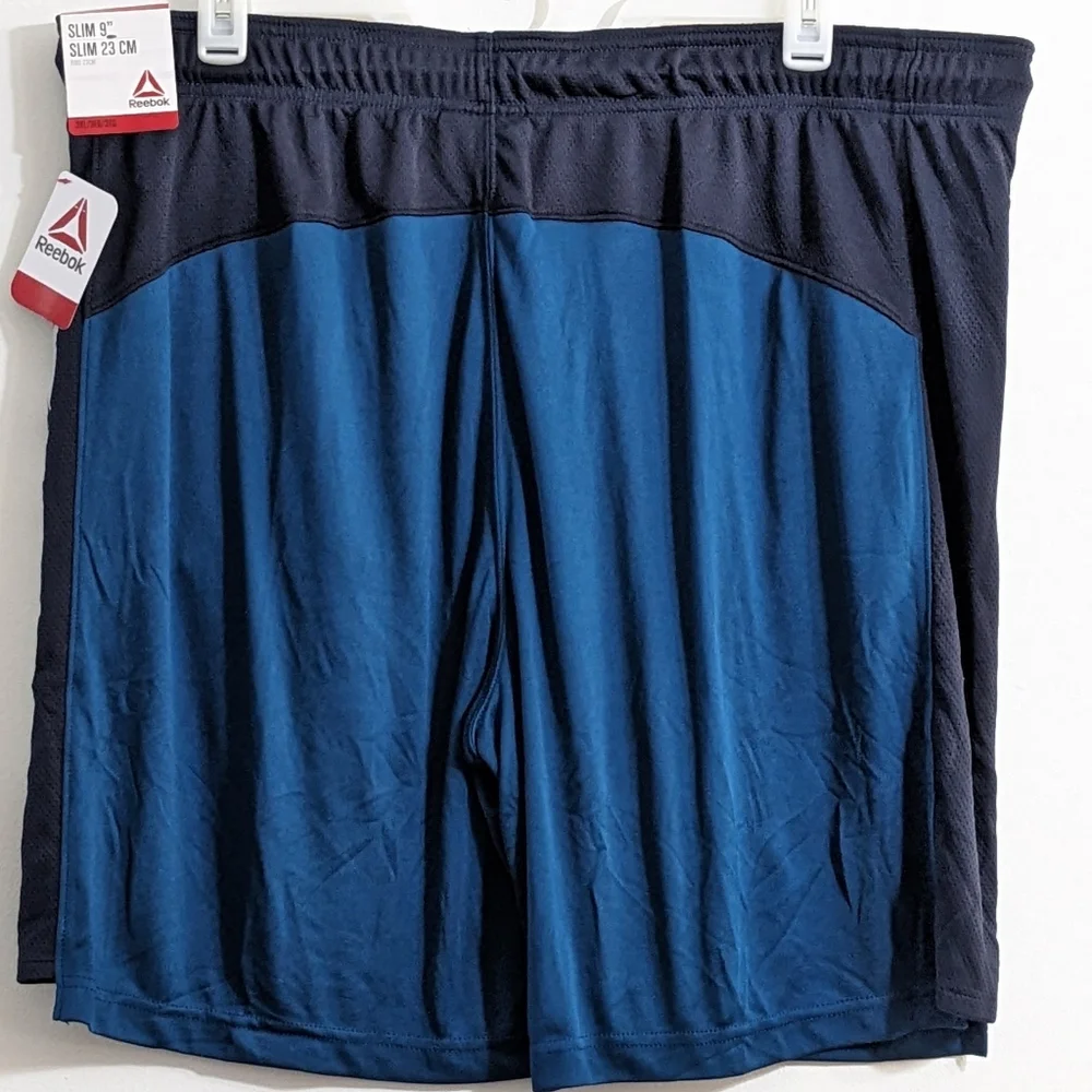 Reebok Men's Sailor Blue Active Knit Training Shorts, Size 3XL, New With Tag